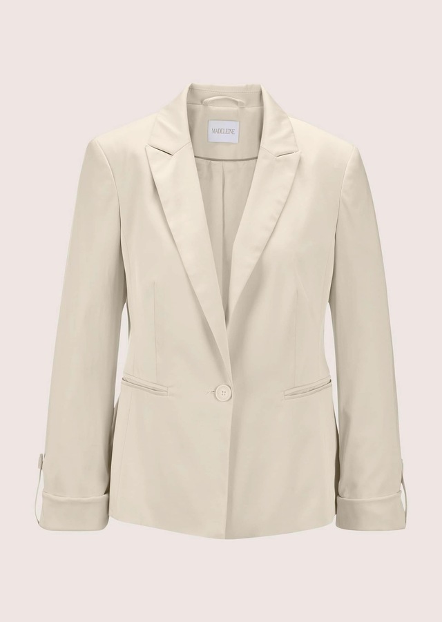 MADELEINE Jackenblazer »Kurzblazer Eleganter Einreiher mit Reverskragen« Eingearbeitete Leistentaschen