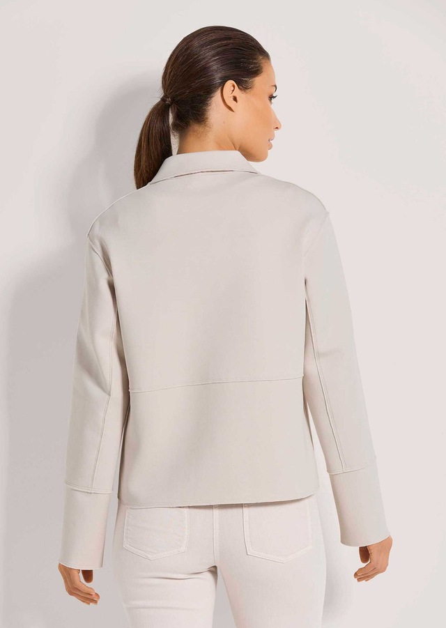 MADELEINE Jackenblazer »Kurzblazer Moderner Damenblazer mit Hemdkragen« Offene Schnittkanten
