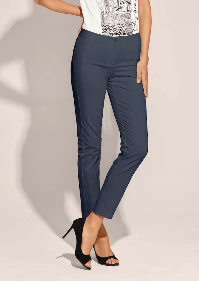 MADELEINE Stoffhose »Hose Schlanke Stretch-Hose mit Vichy-Karo« hoher Tragekomfort durch Stretchanteil
