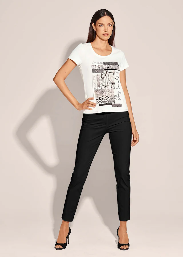 MADELEINE Stoffhose »Hose Schlanke Stretch-Hose mit Vichy-Karo« hoher Tragekomfort durch Stretchanteil