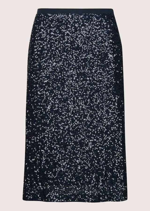 MADELEINE Sommerrock »Paillettenrock Schlanker Pencil-Skirt mit Wendepailletten«
