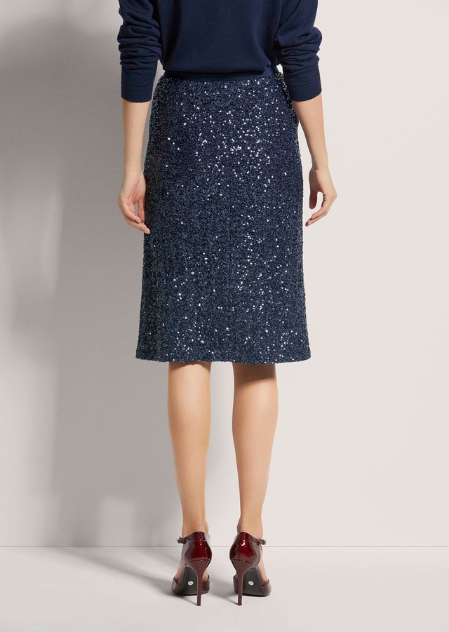 MADELEINE Sommerrock »Paillettenrock Schlanker Pencil-Skirt mit Wendepailletten«