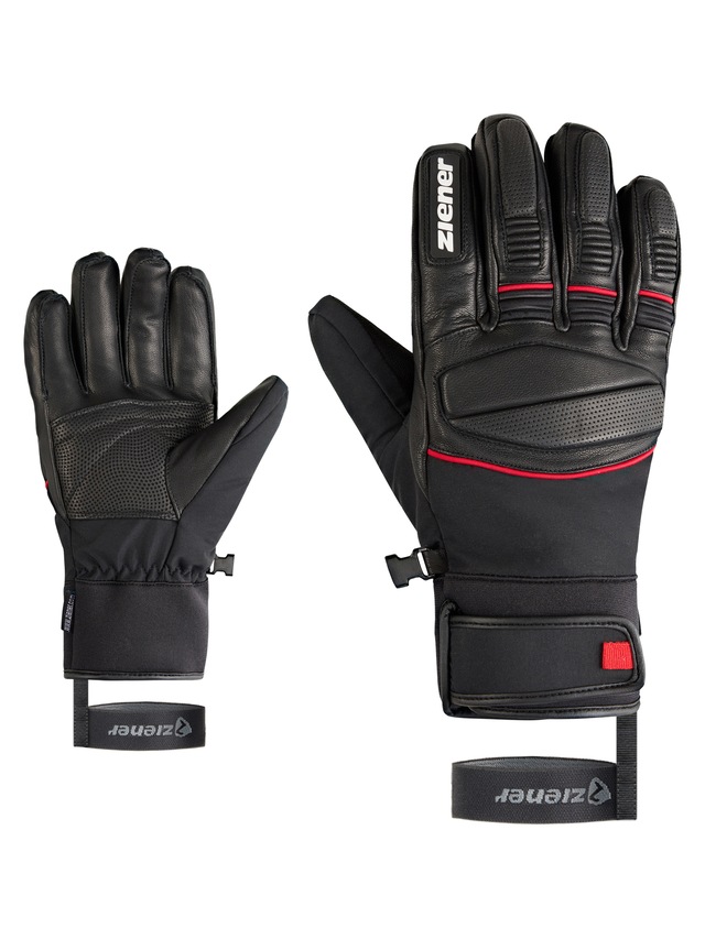 Ziener Skihandschuhe »GOMIN-Z AQUASHIELD®« wasserdicht, winddicht, atmungsaktiv, Lederinnenhand