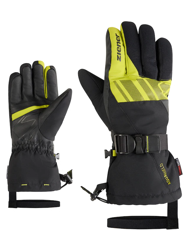 Ziener Skihandschuhe »GHALION-Z AQUASHIELD®« wasserdicht, winddicht, atmungsaktiv, warmes Futter, lange Stulpe
