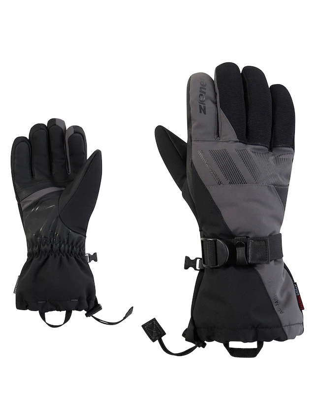 Ziener Skihandschuhe »GHALION-Z AQUASHIELD®« wasserdicht, winddicht, atmungsaktiv, warmes Futter, lange Stulpe