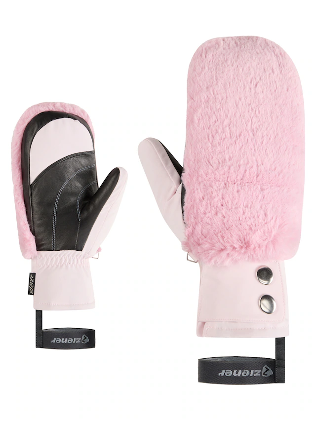 Ziener Fäustlinge »KATNISS-Z DAMEN« wasserabweisend, extra warm, Kunstfell, Lederinnenhand