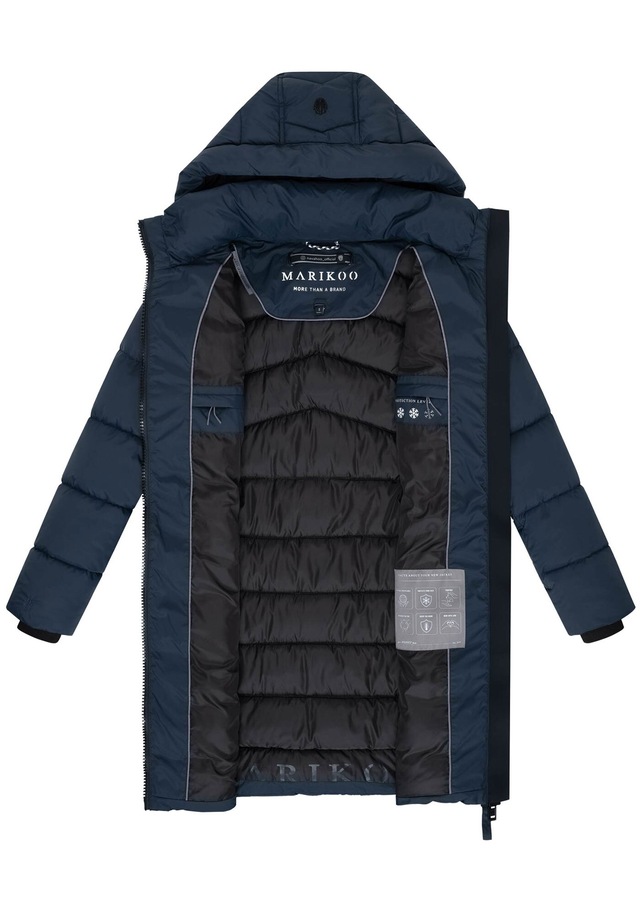 Marikoo Winterjacke »Kaltnäschen« mit abnehmbarer Kapuze und hochschließendem Kragen