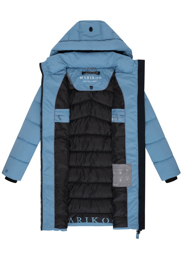 Marikoo Winterjacke »Kaltnäschen« mit abnehmbarer Kapuze und hochschließendem Kragen