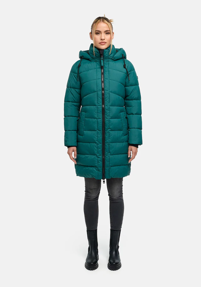 Marikoo Winterjacke »Kaltnäschen« mit abnehmbarer Kapuze und hochschließendem Kragen