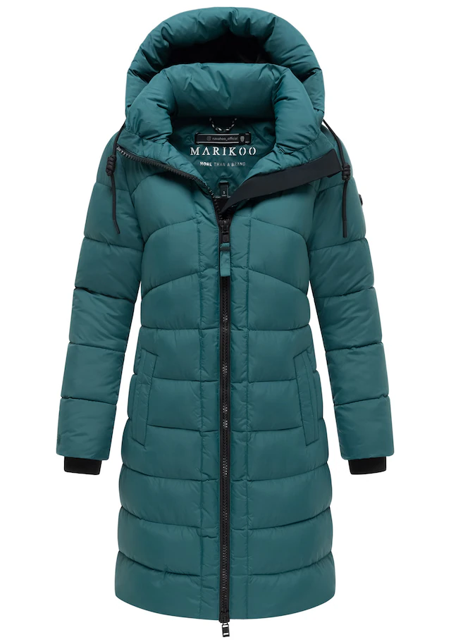 Marikoo Winterjacke »Kaltnäschen« mit abnehmbarer Kapuze und hochschließendem Kragen