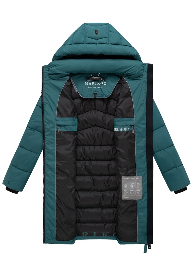 Marikoo Winterjacke »Kaltnäschen« mit abnehmbarer Kapuze und hochschließendem Kragen