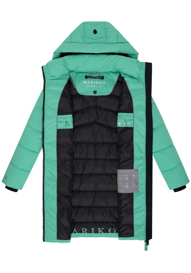 Marikoo Winterjacke »Kaltnäschen« mit abnehmbarer Kapuze und hochschließendem Kragen