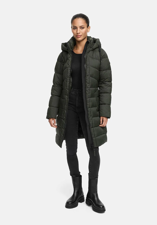 Marikoo Winterjacke »Kaltnäschen« mit abnehmbarer Kapuze und hochschließendem Kragen