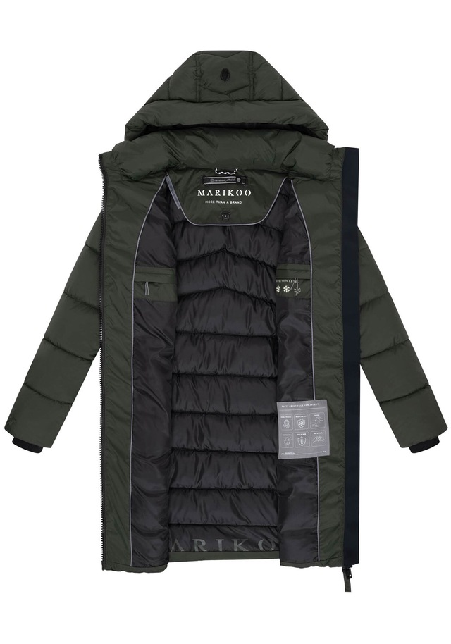 Marikoo Winterjacke »Kaltnäschen« mit abnehmbarer Kapuze und hochschließendem Kragen