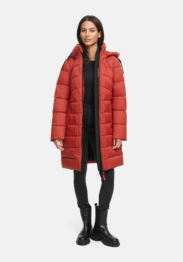 Marikoo Winterjacke »Kaltnäschen« mit abnehmbarer Kapuze und hochschließendem Kragen
