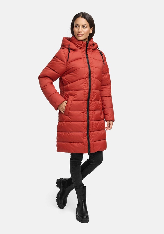 Marikoo Winterjacke »Kaltnäschen« mit abnehmbarer Kapuze und hochschließendem Kragen