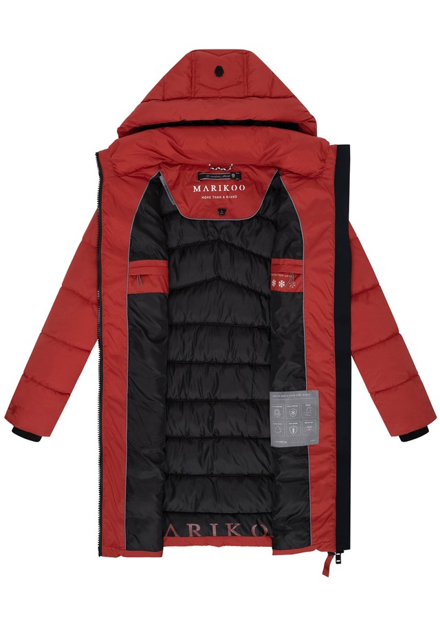 Marikoo Winterjacke »Kaltnäschen« mit abnehmbarer Kapuze und hochschließendem Kragen