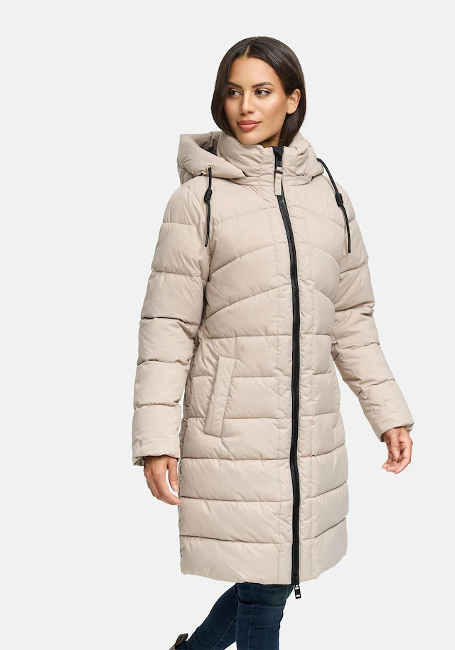 Marikoo Winterjacke »Kaltnäschen« mit abnehmbarer Kapuze und hochschließendem Kragen