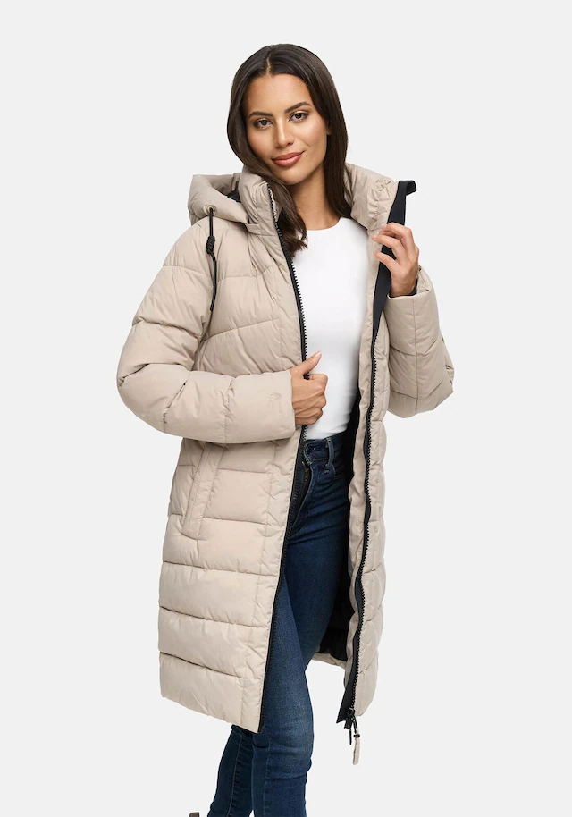 Marikoo Winterjacke »Kaltnäschen« mit abnehmbarer Kapuze und hochschließendem Kragen