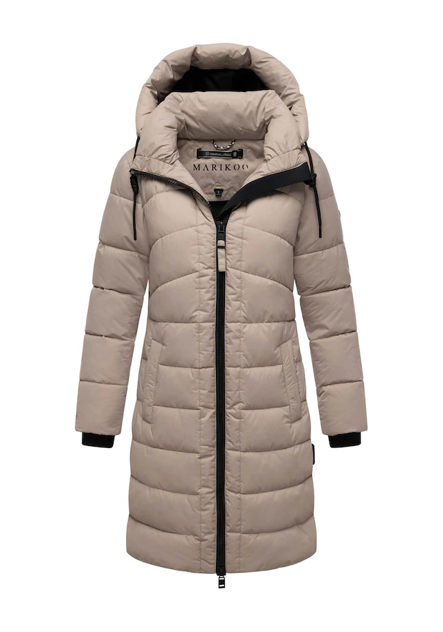 Marikoo Winterjacke »Kaltnäschen« mit abnehmbarer Kapuze und hochschließendem Kragen