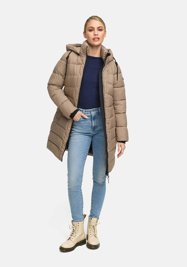 Marikoo Winterjacke »Kaltnäschen« mit abnehmbarer Kapuze und hochschließendem Kragen