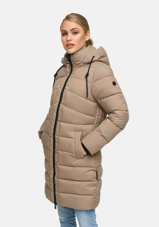 Marikoo Winterjacke »Kaltnäschen« mit abnehmbarer Kapuze und hochschließendem Kragen