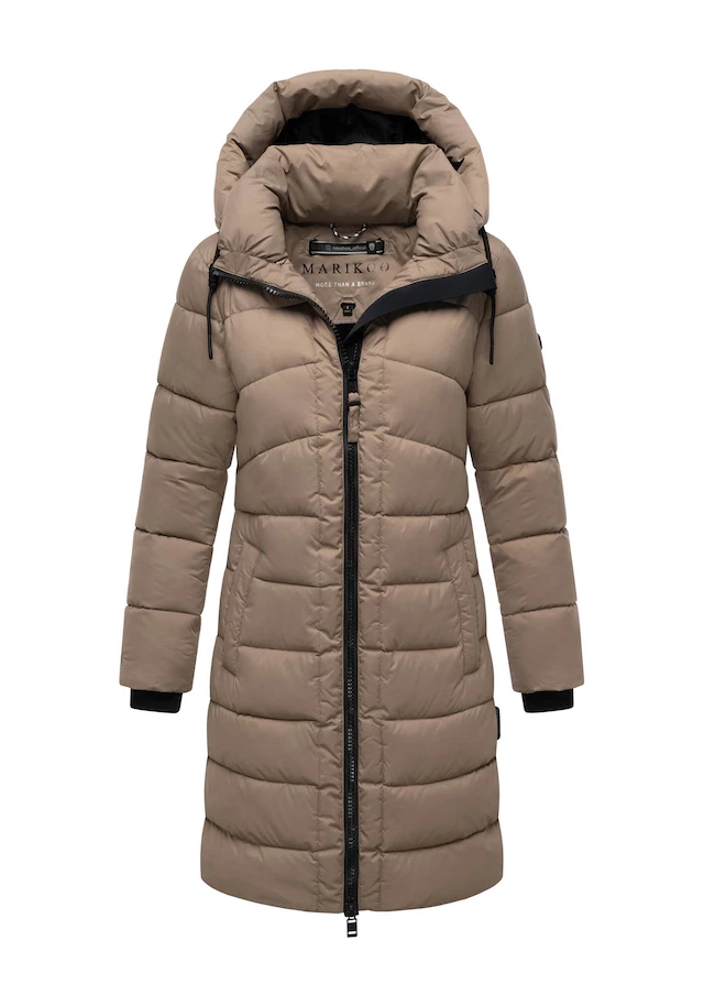 Marikoo Winterjacke »Kaltnäschen« mit abnehmbarer Kapuze und hochschließendem Kragen