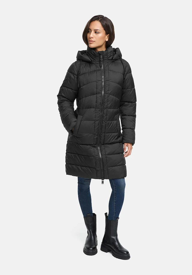 Marikoo Winterjacke »Kaltnäschen« mit abnehmbarer Kapuze und hochschließendem Kragen