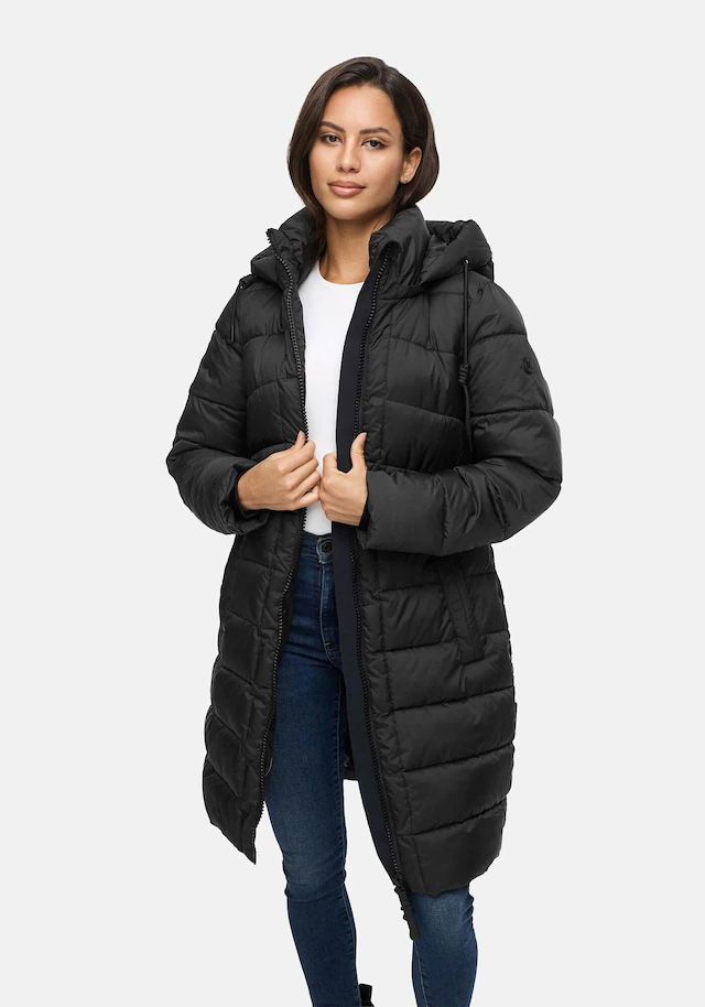 Marikoo Winterjacke »Kaltnäschen« mit abnehmbarer Kapuze und hochschließendem Kragen