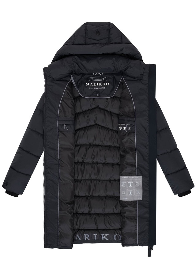 Marikoo Winterjacke »Kaltnäschen« mit abnehmbarer Kapuze und hochschließendem Kragen