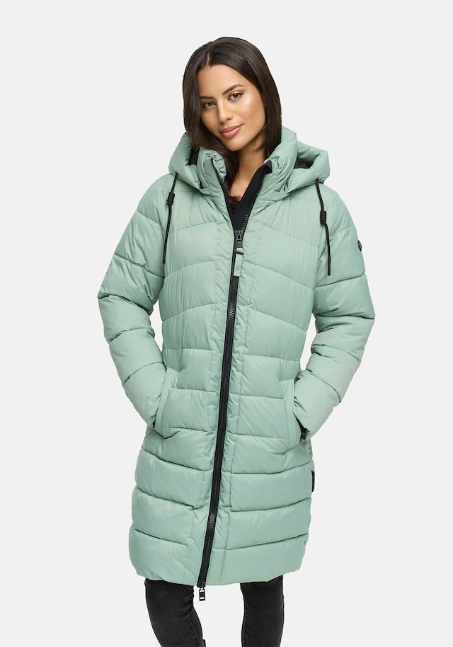 Marikoo Winterjacke »Kaltnäschen« mit abnehmbarer Kapuze und hochschließendem Kragen