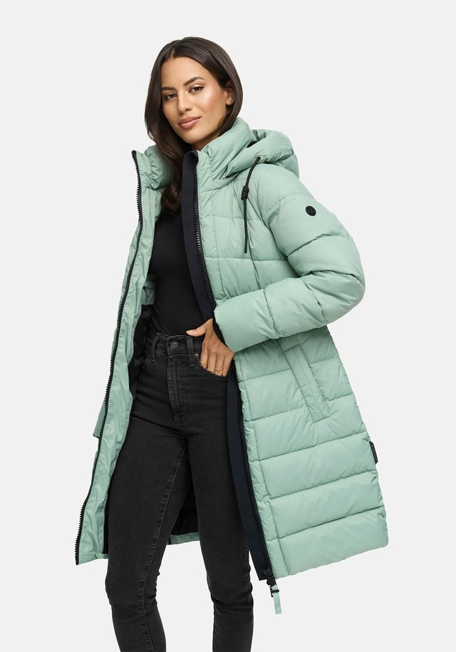 Marikoo Winterjacke »Kaltnäschen« mit abnehmbarer Kapuze und hochschließendem Kragen