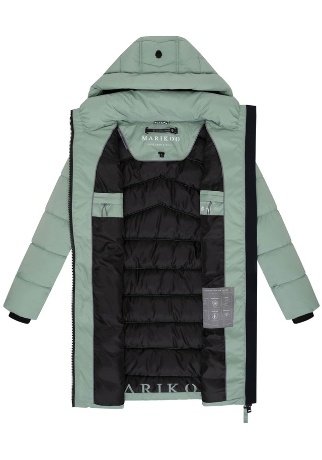 Marikoo Winterjacke »Kaltnäschen« mit abnehmbarer Kapuze und hochschließendem Kragen