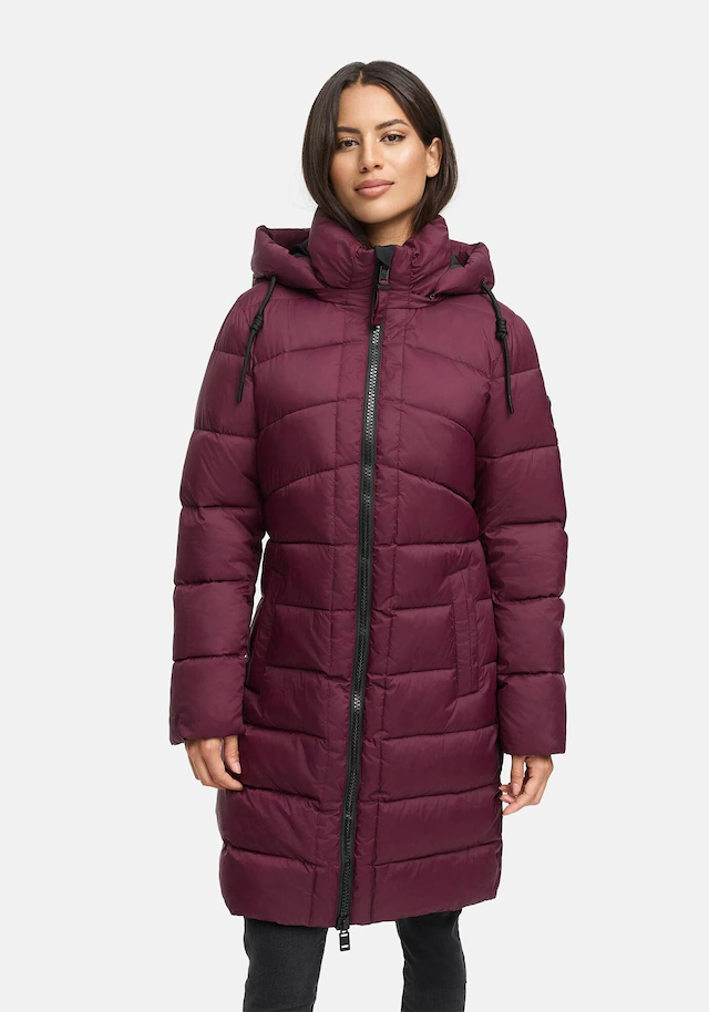 Marikoo Winterjacke »Kaltnäschen« mit abnehmbarer Kapuze und hochschließendem Kragen