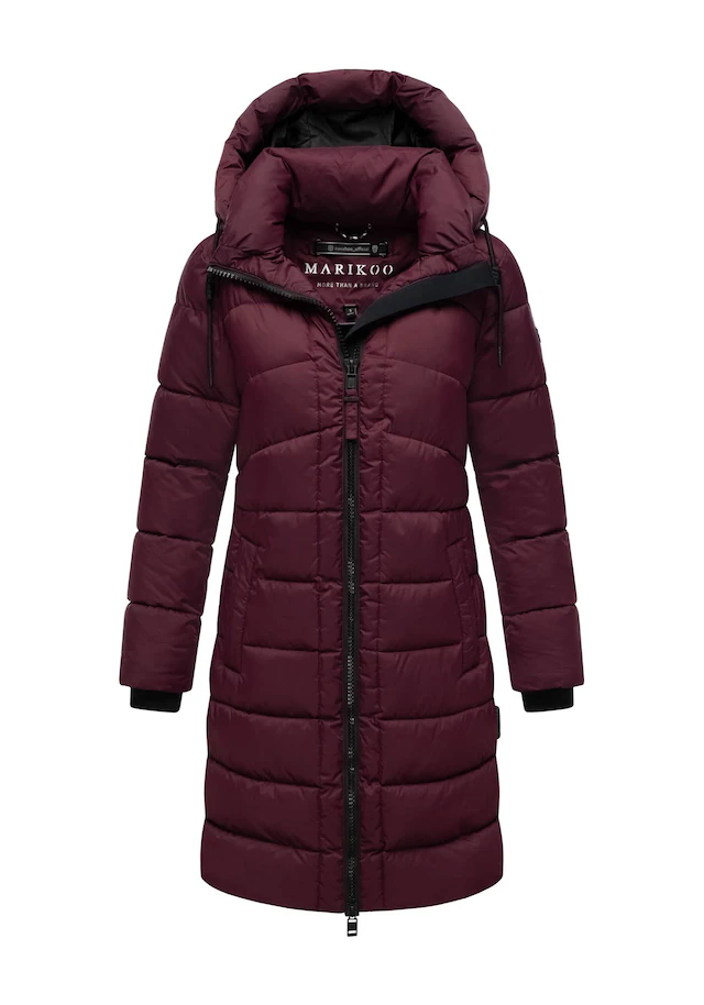 Marikoo Winterjacke »Kaltnäschen« mit abnehmbarer Kapuze und hochschließendem Kragen