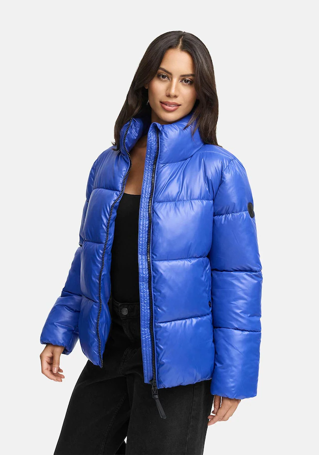 Marikoo Winterjacke »Hazalee« mit leicht gläzendem Obermaterial und hohem Kragen