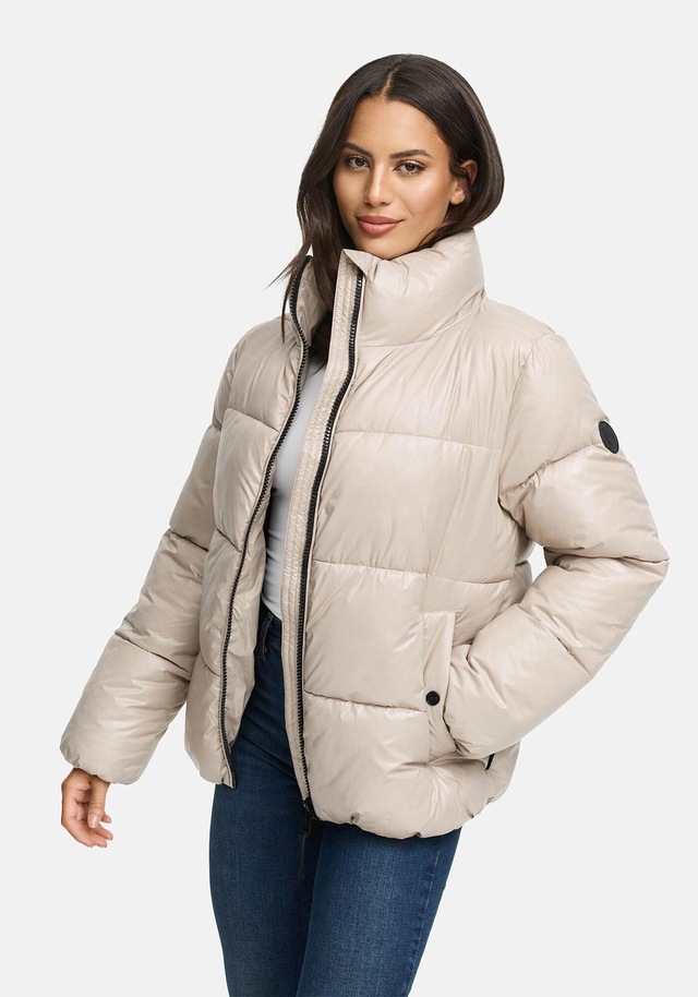 Marikoo Winterjacke »Hazalee« mit leicht gläzendem Obermaterial und hohem Kragen