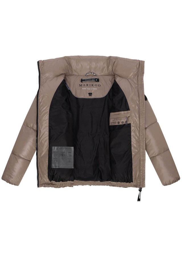 Marikoo Winterjacke »Hazalee« mit leicht gläzendem Obermaterial und hohem Kragen