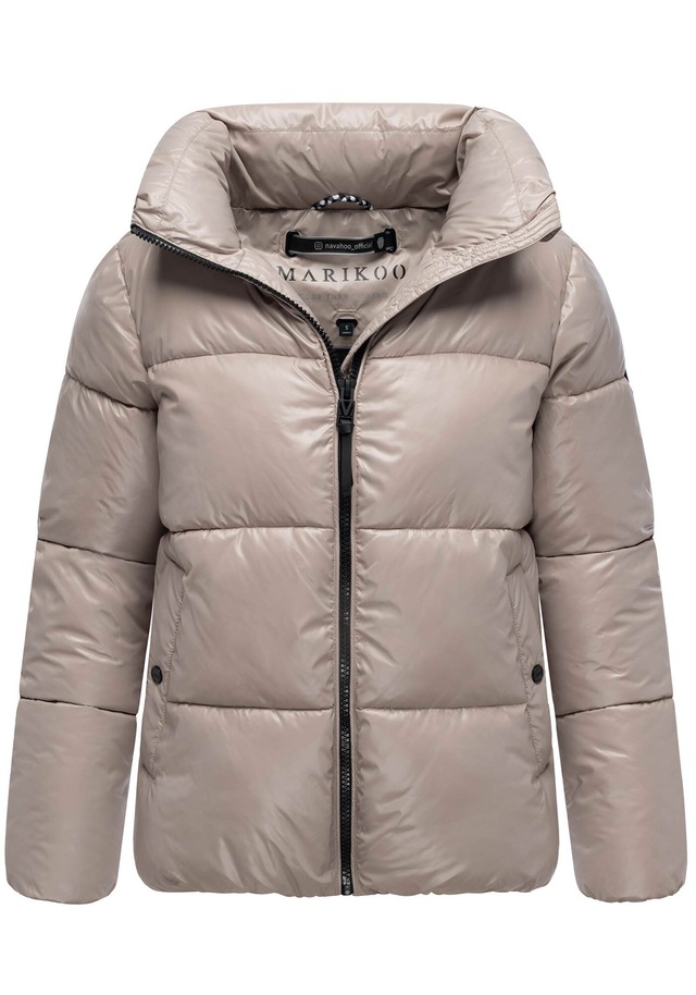 Marikoo Winterjacke »Hazalee« mit leicht gläzendem Obermaterial und hohem Kragen