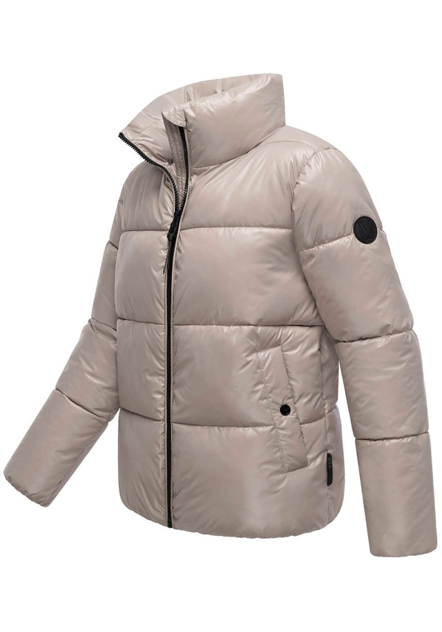 Marikoo Winterjacke »Hazalee« mit leicht gläzendem Obermaterial und hohem Kragen