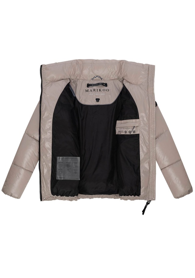 Marikoo Winterjacke »Hazalee« mit leicht gläzendem Obermaterial und hohem Kragen