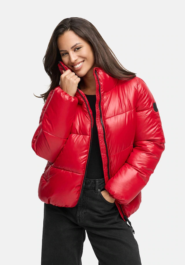 Marikoo Winterjacke »Hazalee« mit leicht gläzendem Obermaterial und hohem Kragen