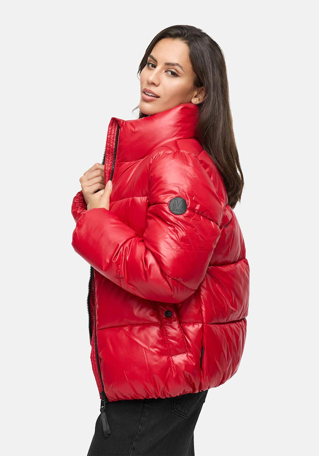 Marikoo Winterjacke »Hazalee« mit leicht gläzendem Obermaterial und hohem Kragen