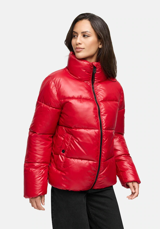 Marikoo Winterjacke »Hazalee« mit leicht gläzendem Obermaterial und hohem Kragen