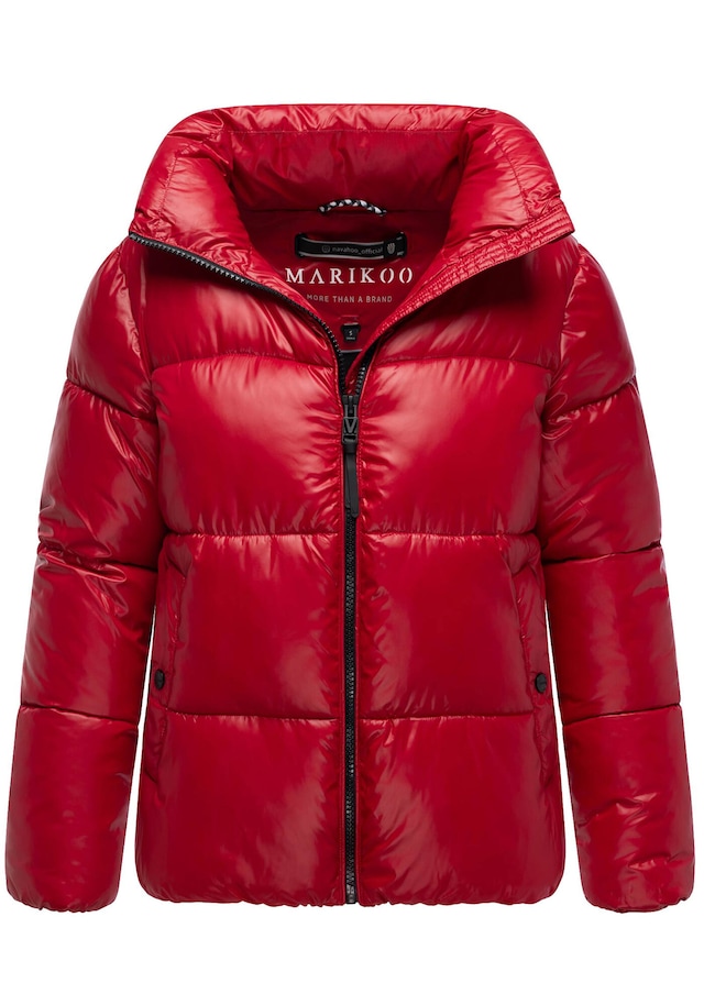 Marikoo Winterjacke »Hazalee« mit leicht gläzendem Obermaterial und hohem Kragen
