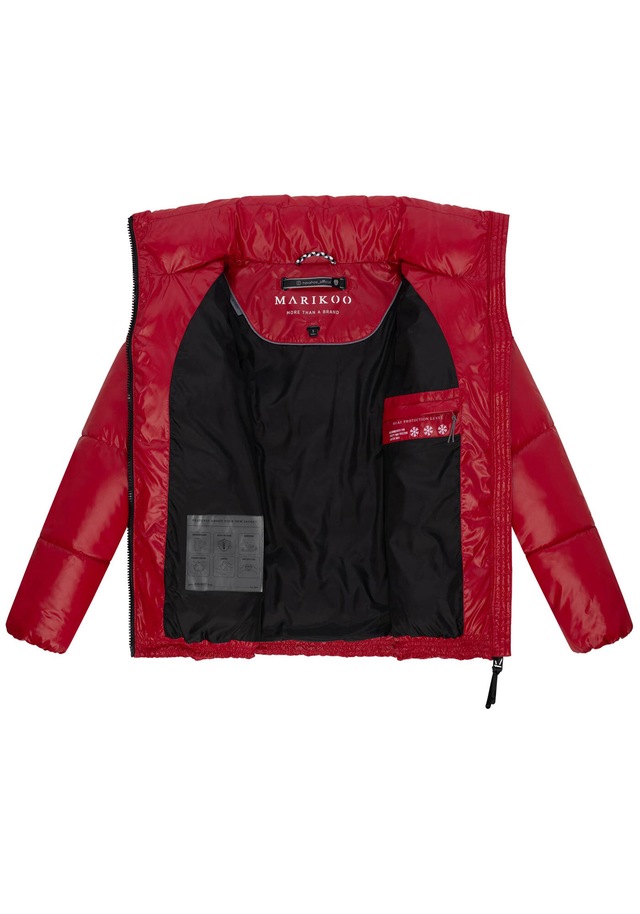 Marikoo Winterjacke »Hazalee« mit leicht gläzendem Obermaterial und hohem Kragen