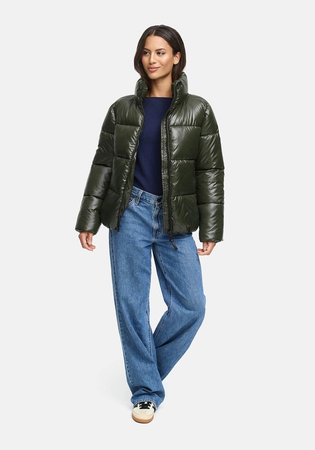Marikoo Winterjacke »Hazalee« mit leicht gläzendem Obermaterial und hohem Kragen