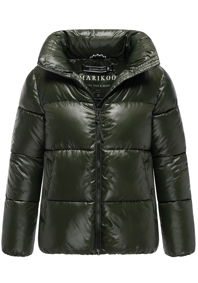 Marikoo Winterjacke »Hazalee« mit leicht gläzendem Obermaterial und hohem Kragen