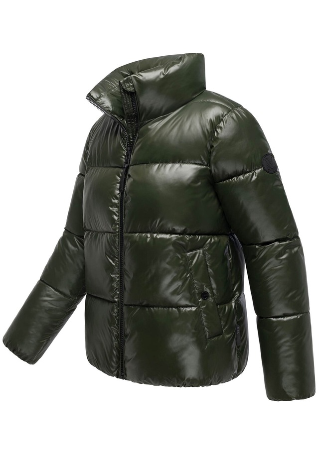 Marikoo Winterjacke »Hazalee« mit leicht gläzendem Obermaterial und hohem Kragen