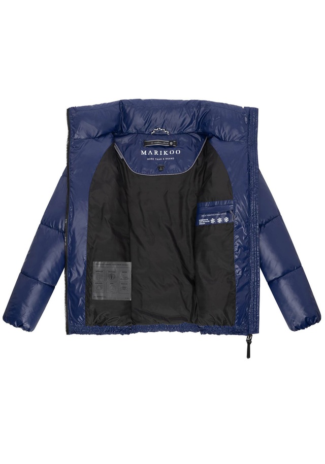 Marikoo Winterjacke »Hazalee« mit leicht gläzendem Obermaterial und hohem Kragen